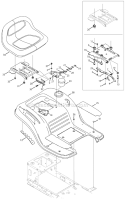 Page G Diagram and Parts List for 13AC762F000  Yard Machines Lawn Tractor